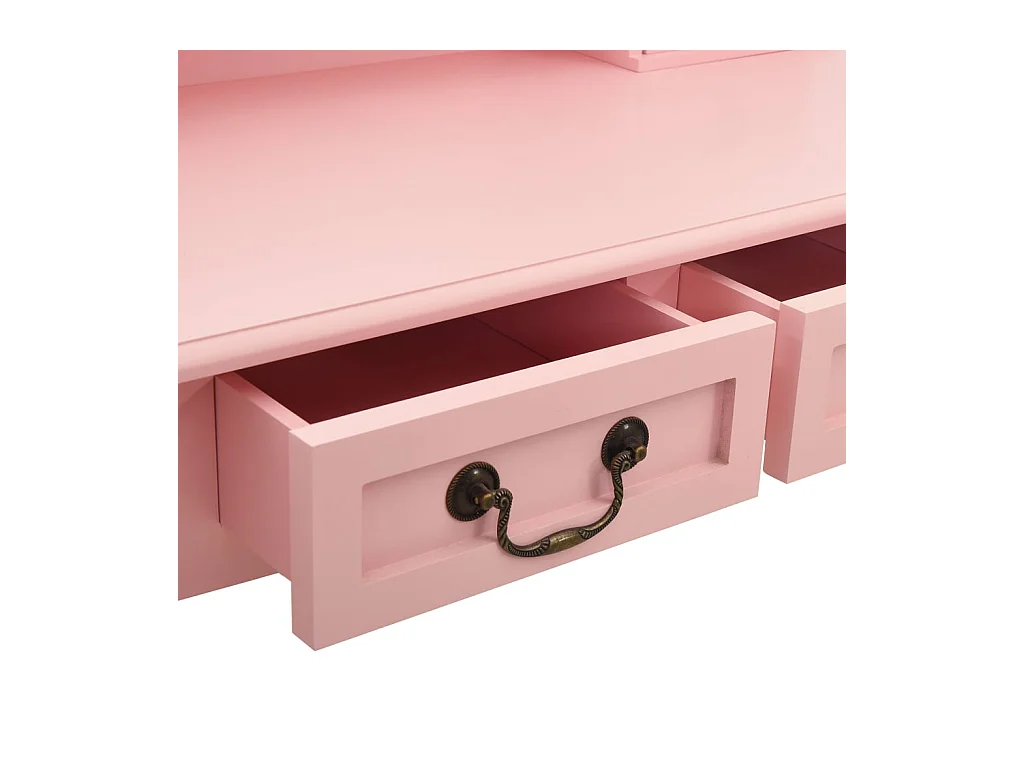 Ensemble de coiffeuse avec tabouret Rose 80x69x141 cm Paulownia