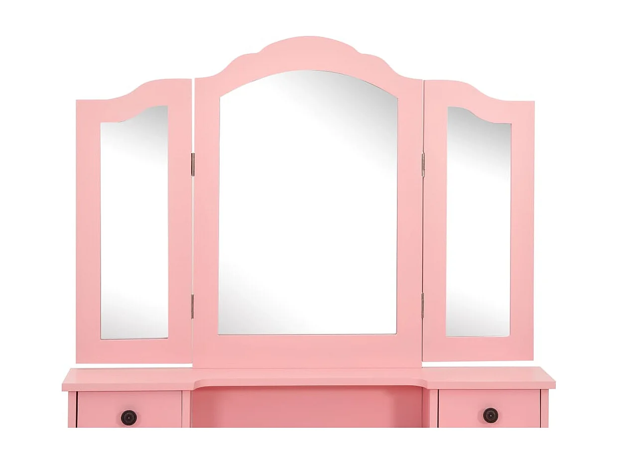 Set toeletta con sgabello Rose 80x69x141 cm Paulownia