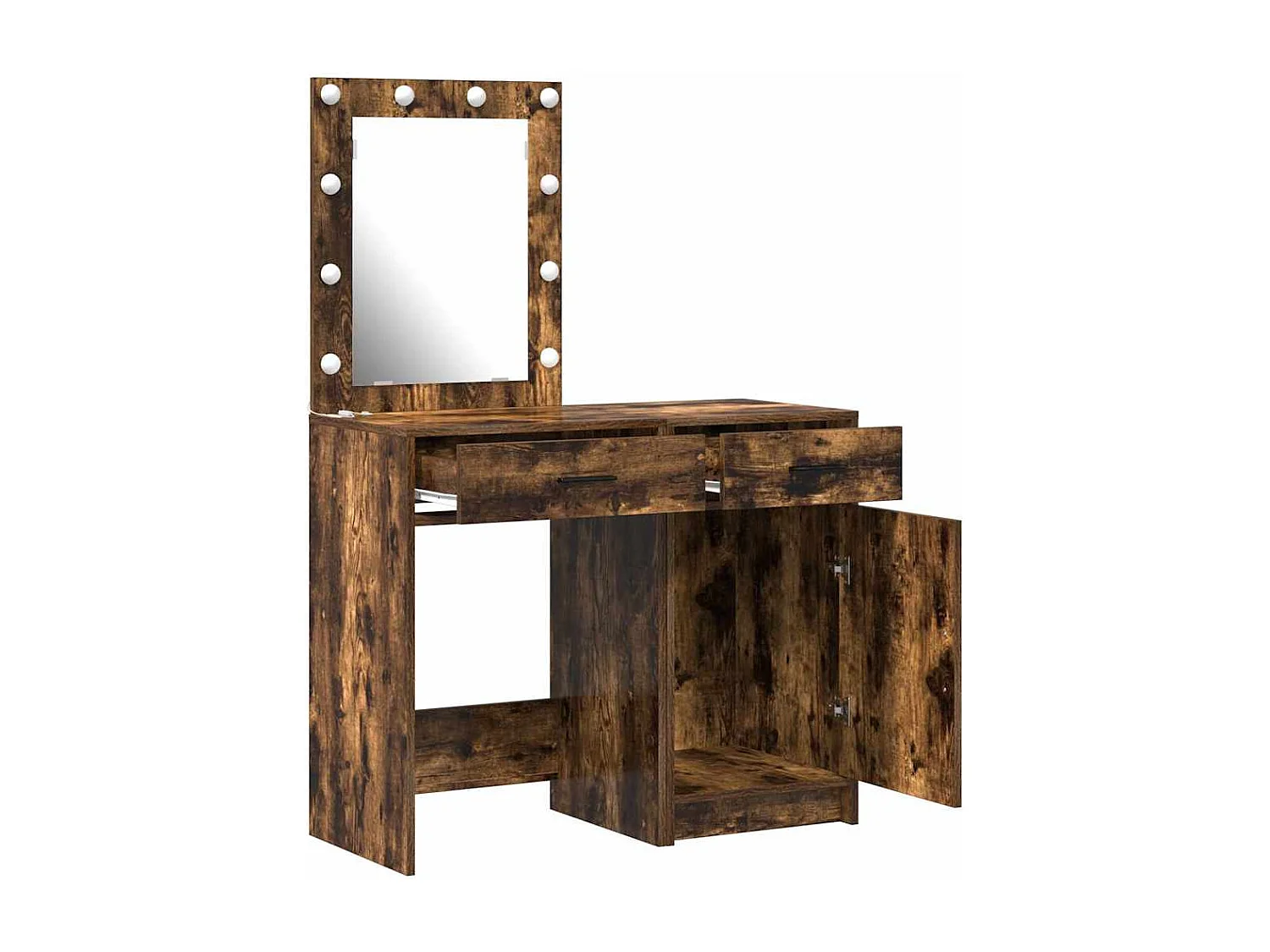 Table de Toilette avec tiroir 2 pcs Marron 50 x 41 x 135 cm