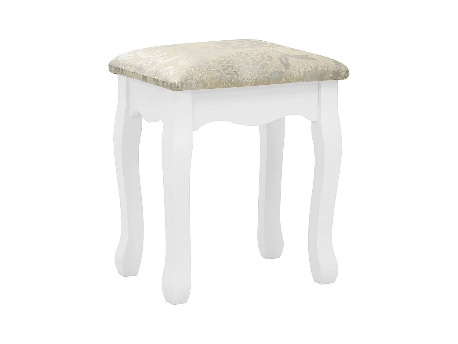 Set da toeletta con sgabello Bianco 80x69x141cm Paulownia