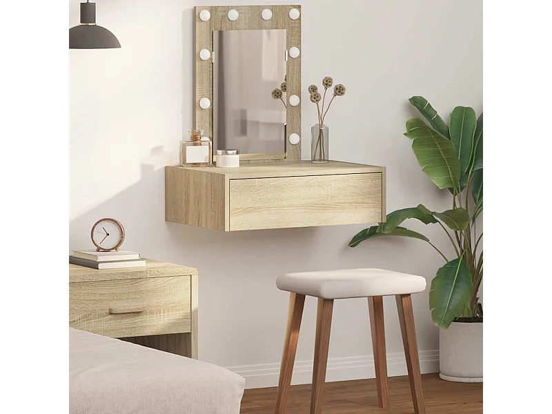 Tocador marrón 60 x 40 x 70 cm Madera de ingeniería