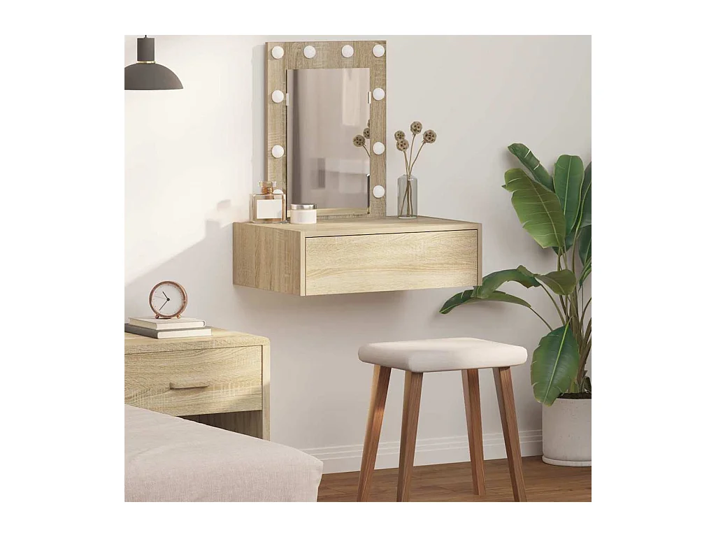 Table de Toilette Marron 60 x 40 x 70 cm Bois d'ingénierie