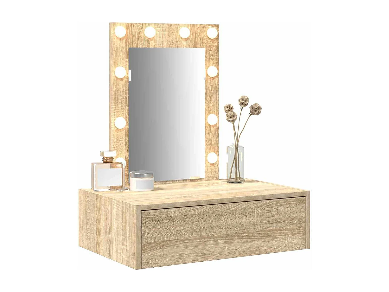 Table de Toilette Marron 60 x 40 x 70 cm Bois d'ingénierie