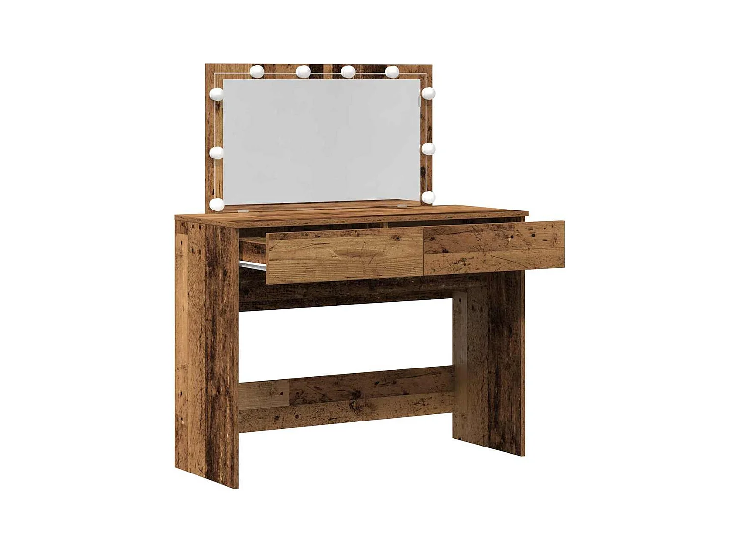 Schminktisch Antikholz 100 x 40 x 120 cm Holzwerkstoff