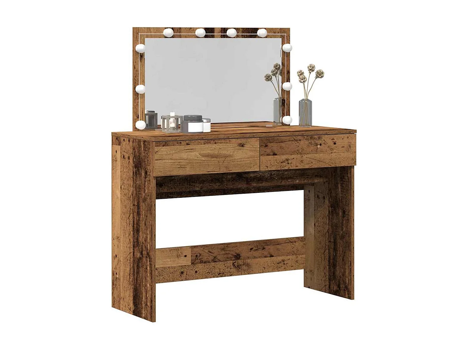 Coiffeuse Bois Ancien 100 x 40 x 120 cm Bois d'ingénierie