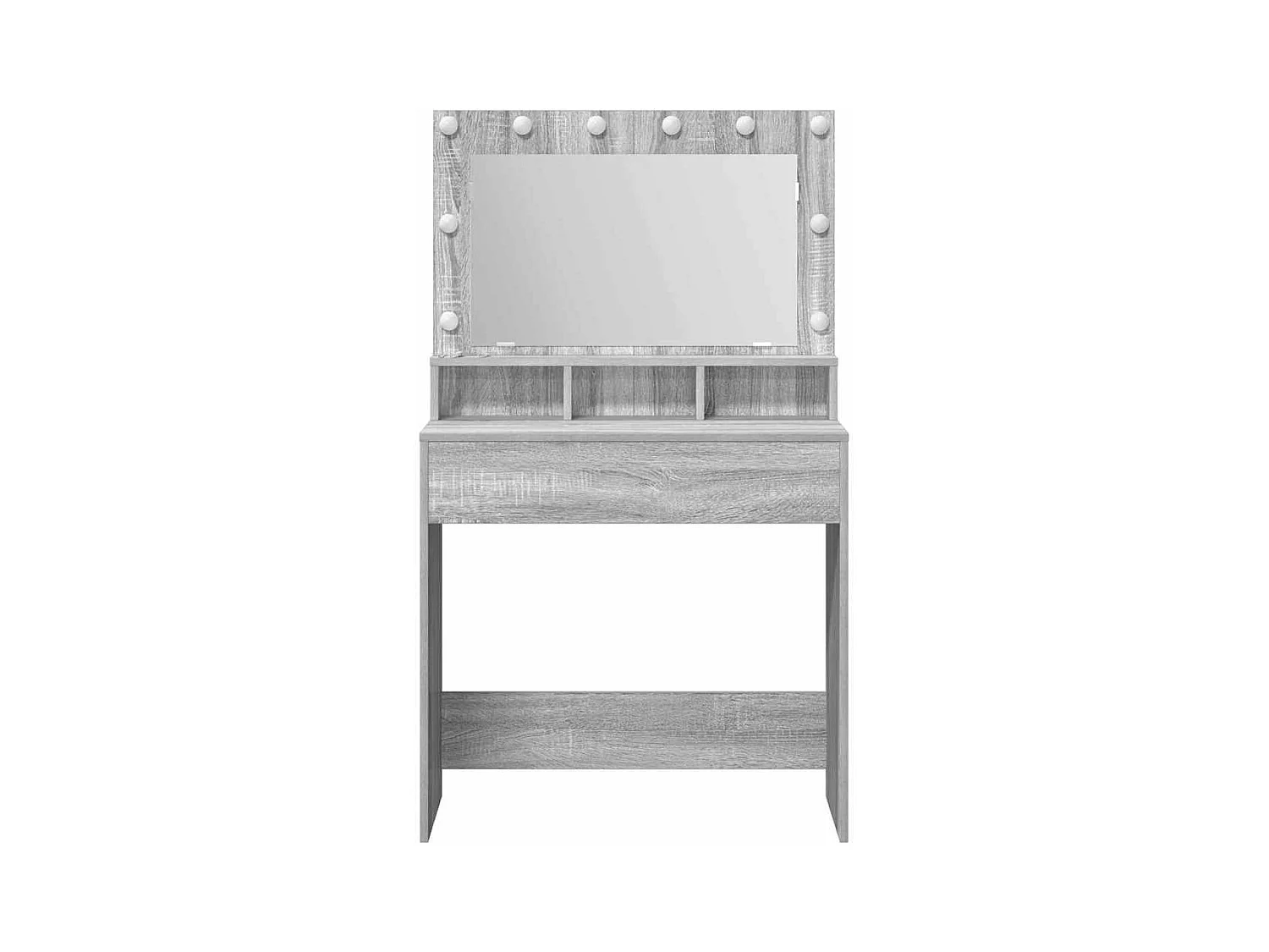 Coiffeuse Sonoma gris 79 x 41 x 135 cm Bois d'ingénierie