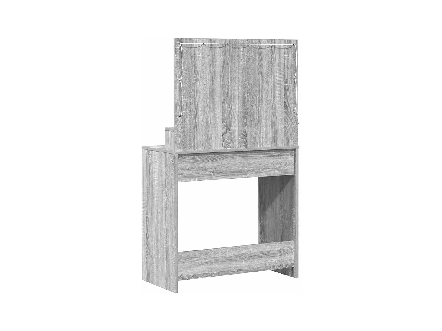 Coiffeuse Sonoma gris 79 x 41 x 135 cm Bois d'ingénierie