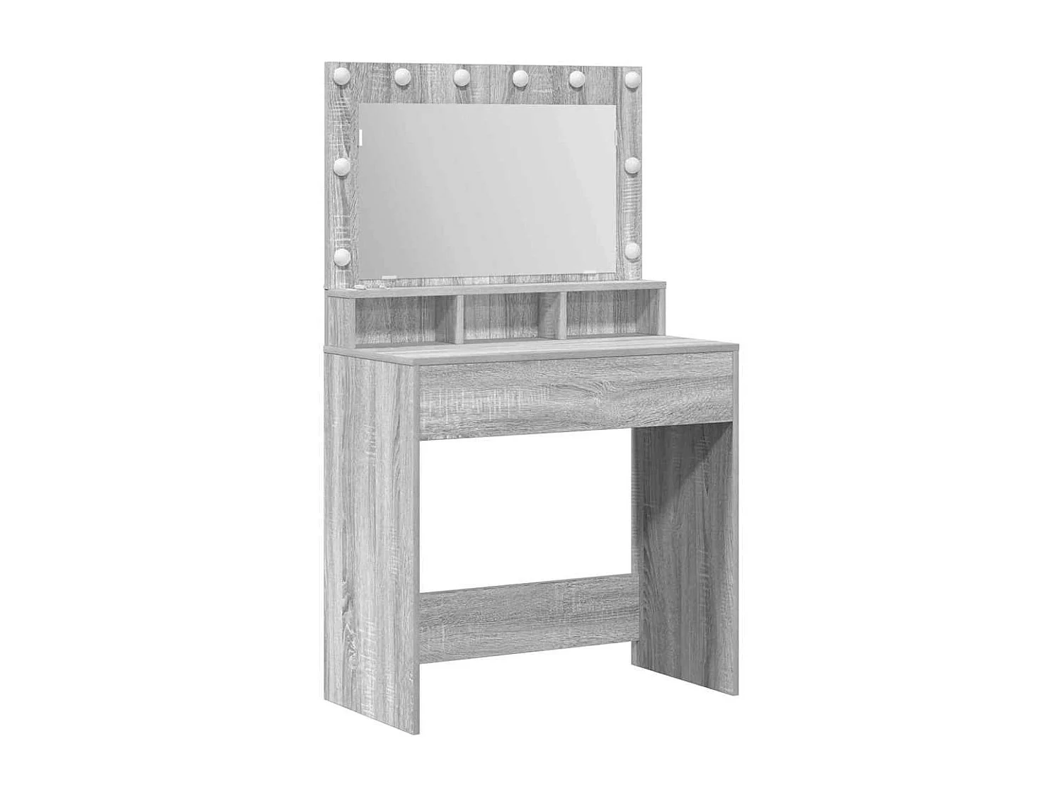 Coiffeuse Sonoma gris 79 x 41 x 135 cm Bois d'ingénierie