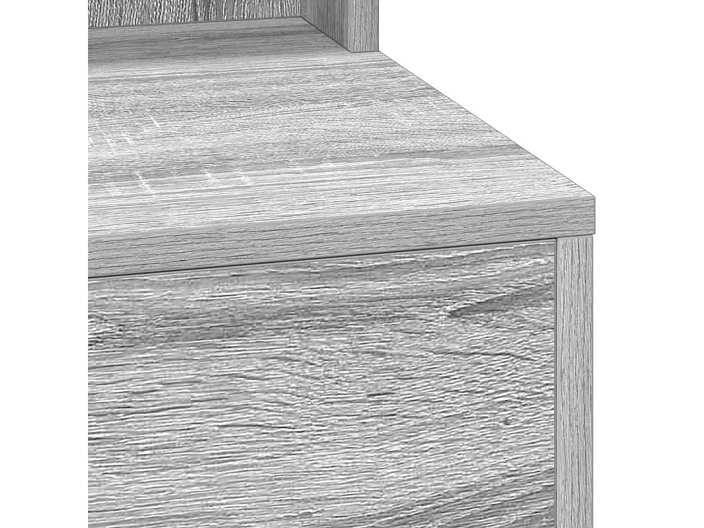 Coiffeuse Sonoma gris 79 x 41 x 135 cm Bois d'ingénierie