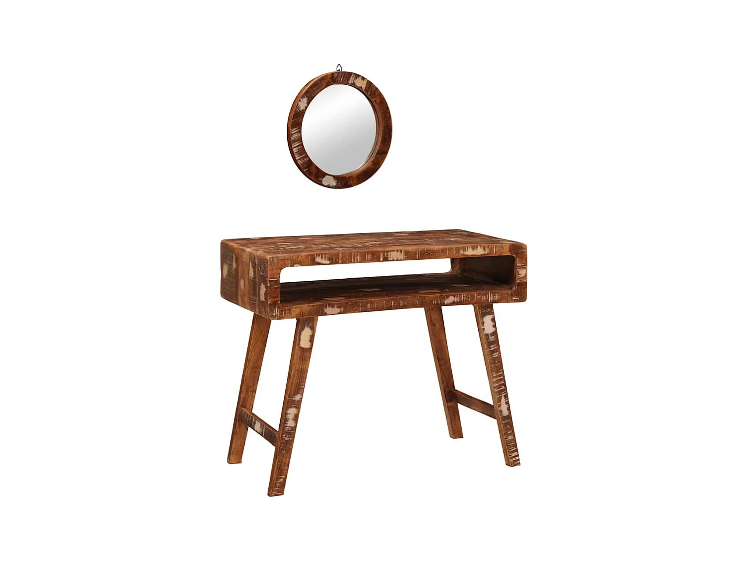 Table de Toilette Marron 90 x 76 x 45 cm Bois récupéré massif