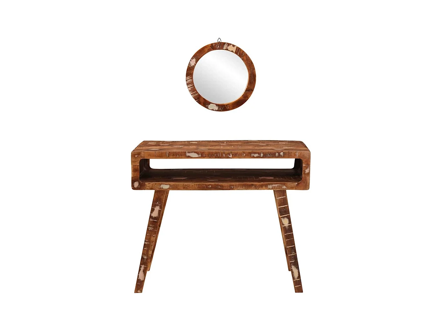Table de Toilette Marron 90 x 76 x 45 cm Bois récupéré massif