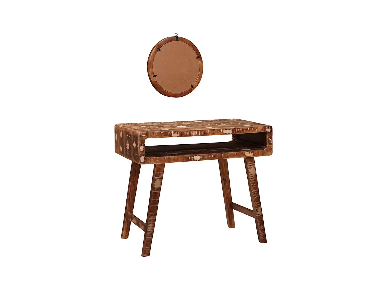Table de Toilette Marron 90 x 76 x 45 cm Bois récupéré massif