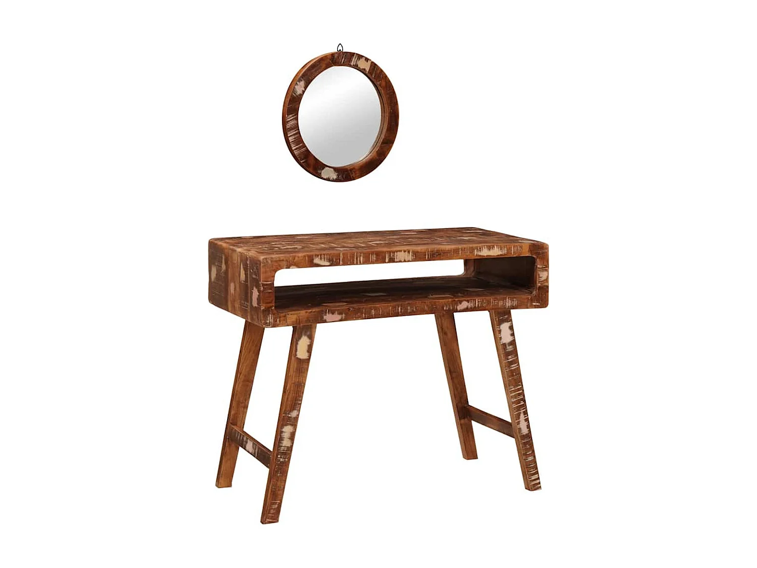 Table de Toilette Marron 90 x 76 x 45 cm Bois récupéré massif