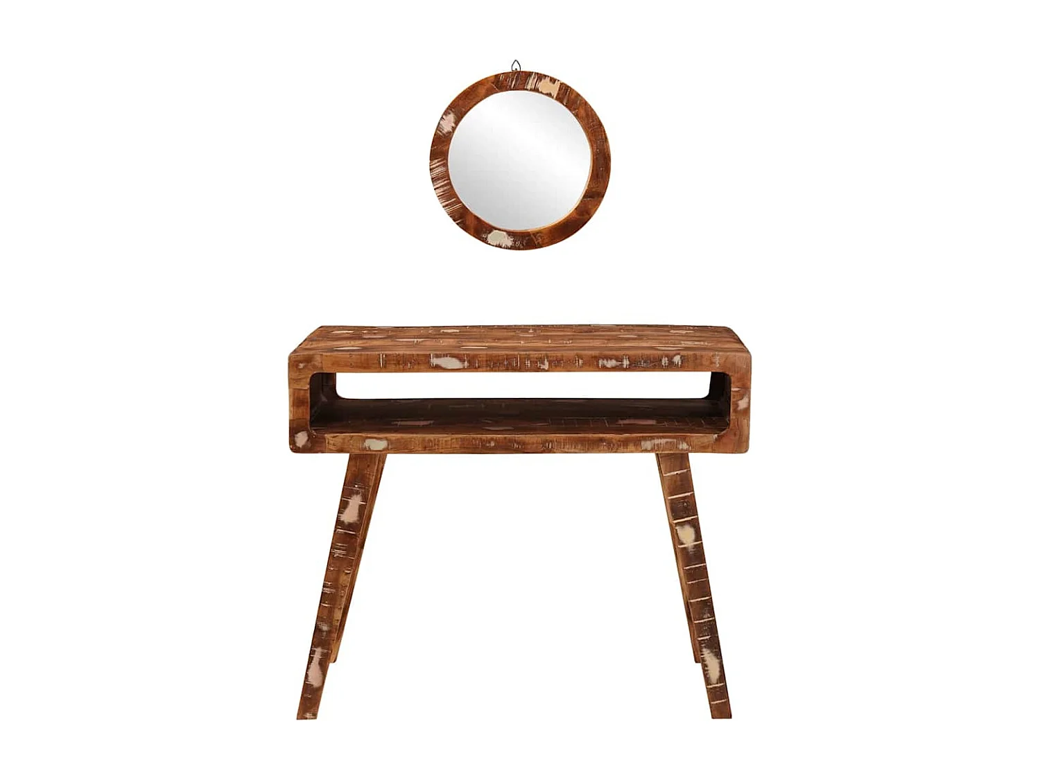 Table de Toilette Marron 90 x 76 x 45 cm Bois récupéré massif