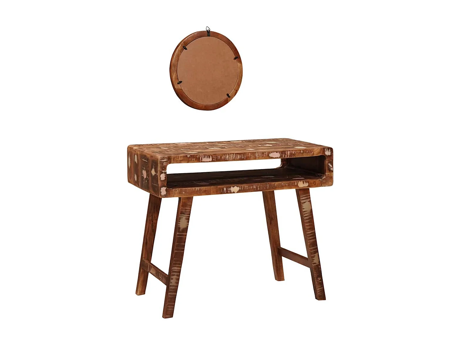 Table de Toilette Marron 90 x 76 x 45 cm Bois récupéré massif