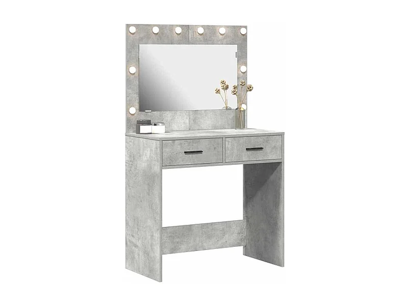 Coiffeuse Gris béton 78.5 x 41 x 135 cm Bois d'ingénierie