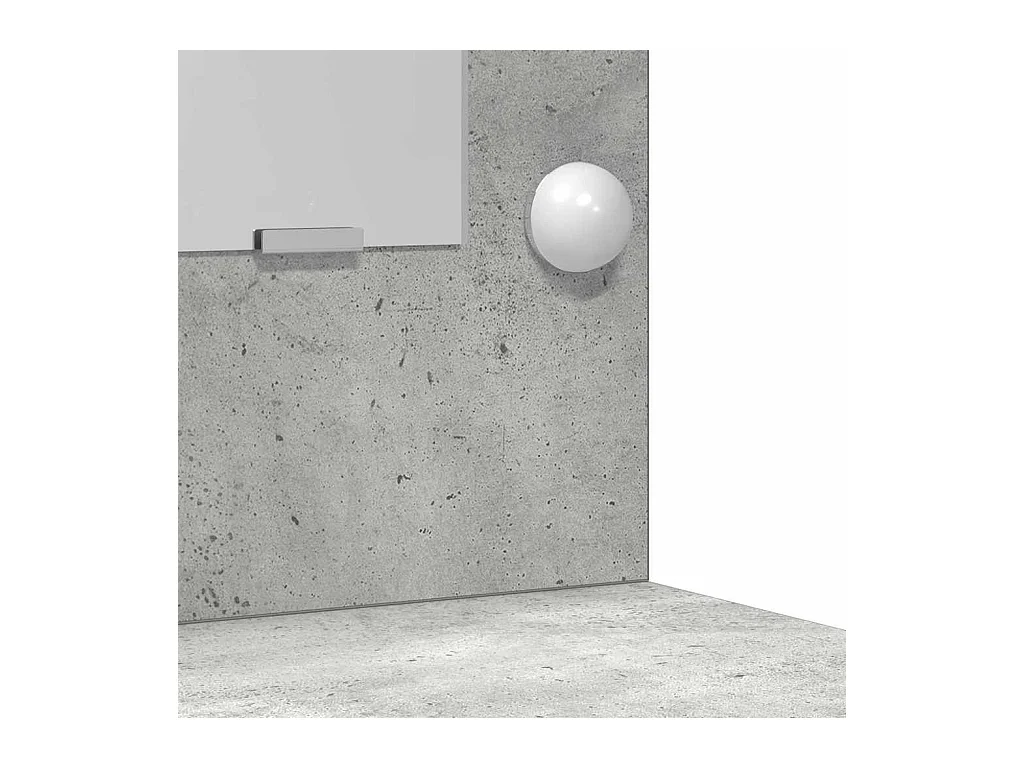 Tavolo da toeletta grigio cemento 78,5 x 41 x 135 cm in legno ingegnerizzato