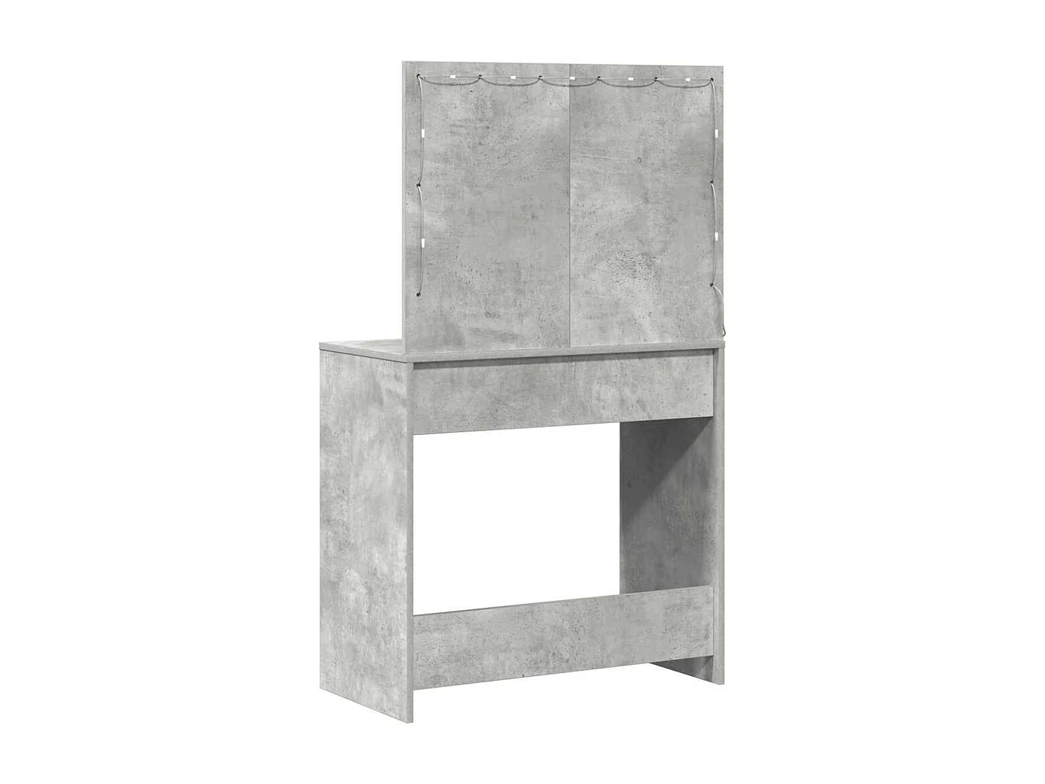 Betongrijze kaptafel 78,5 x 41 x 135 cm bewerkt hout