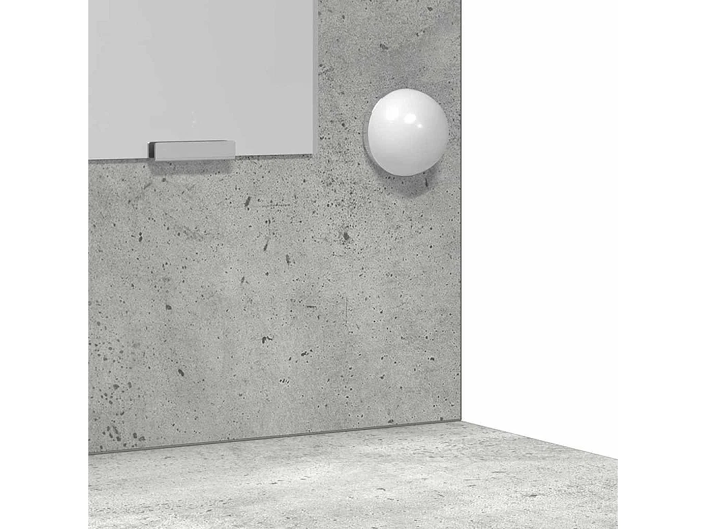 Betongrijze kaptafel 78,5 x 41 x 135 cm bewerkt hout