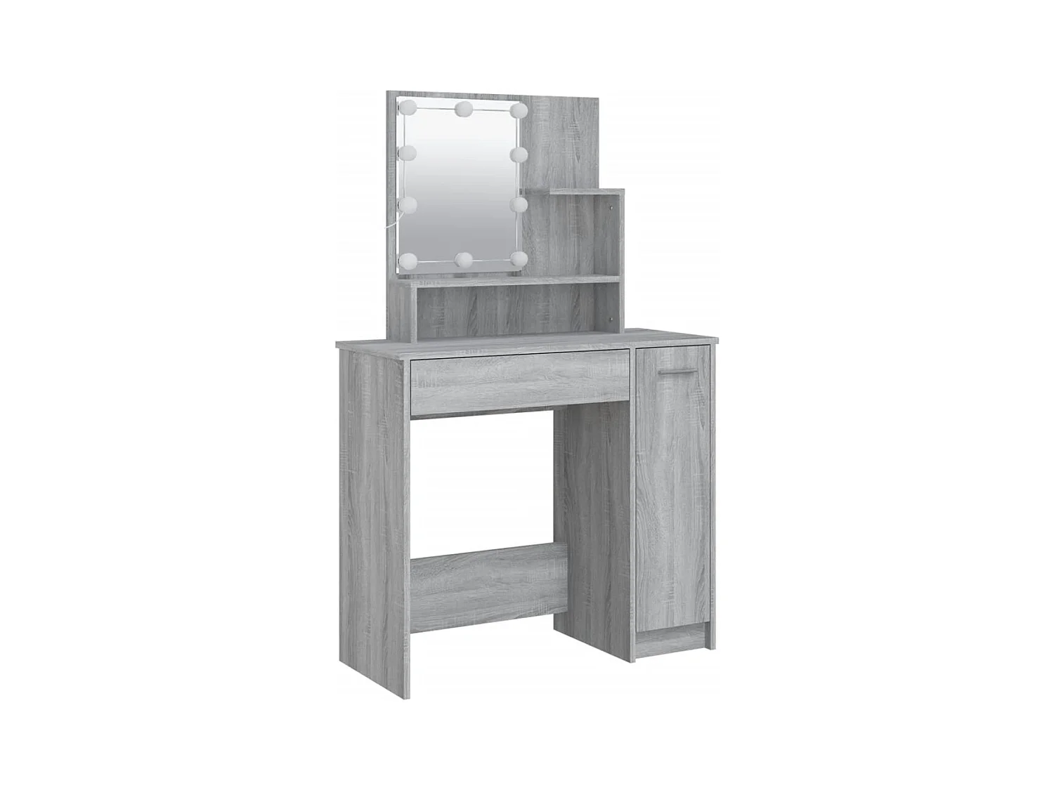 Sonoma Grey Engineered Wood LED-wastafelset