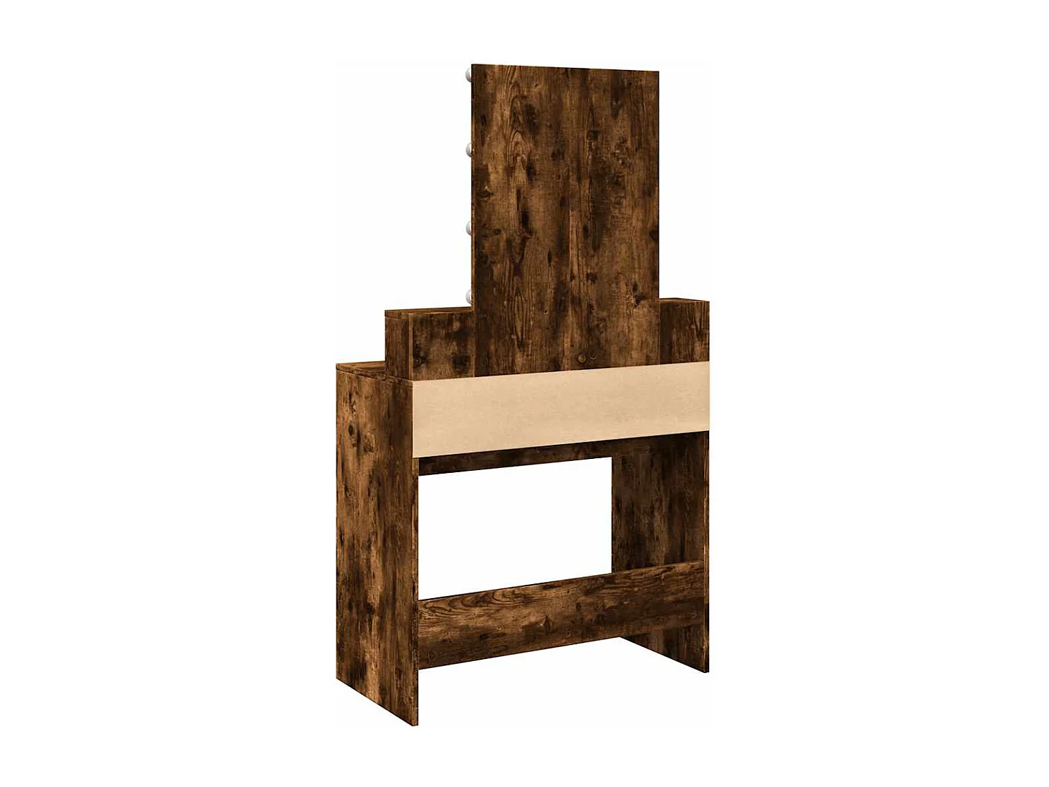 Toletta con LED rovere fumé 80x41x144,5 cm