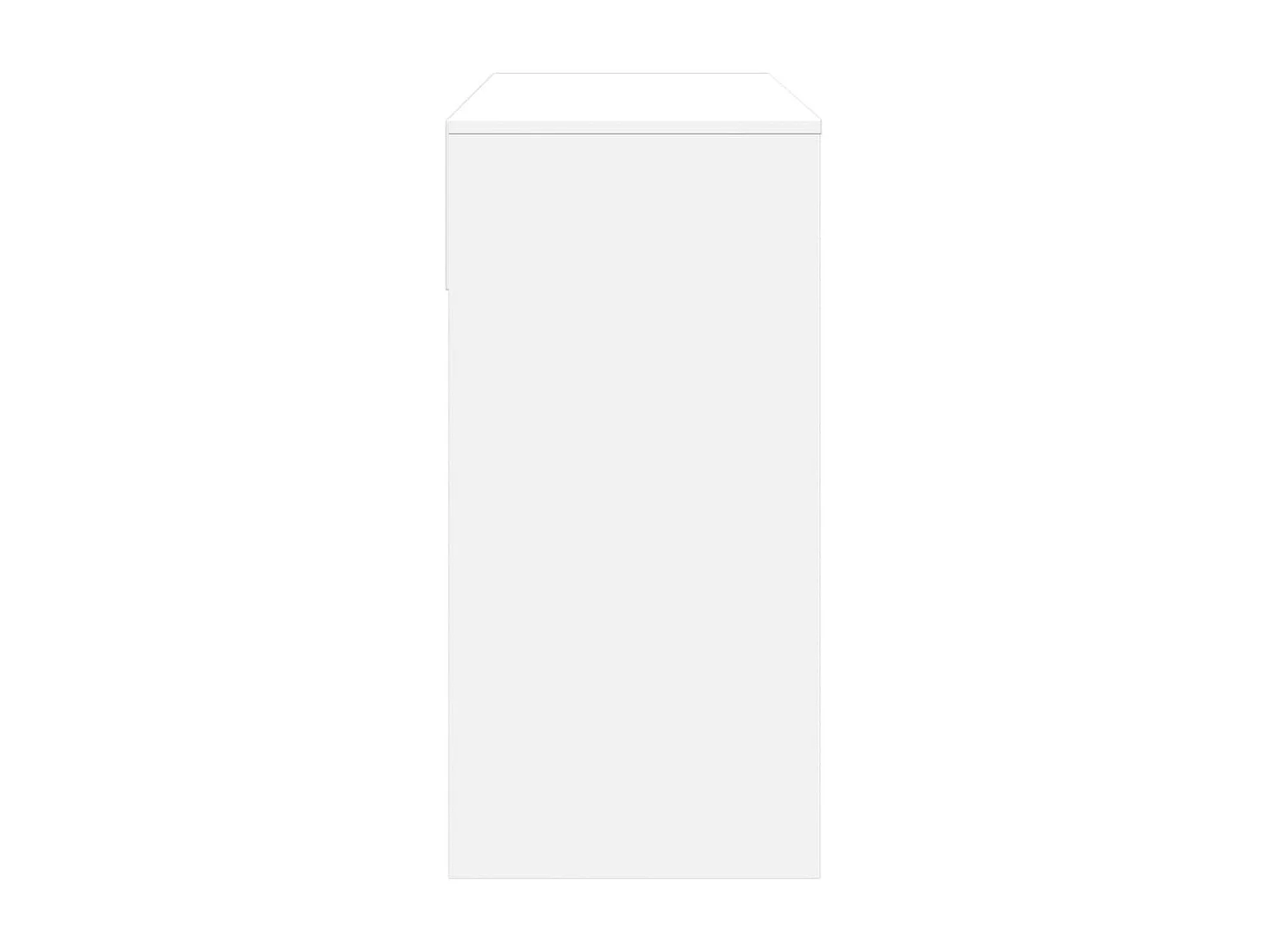 Toletta con specchio bianco 80x39x80 cm