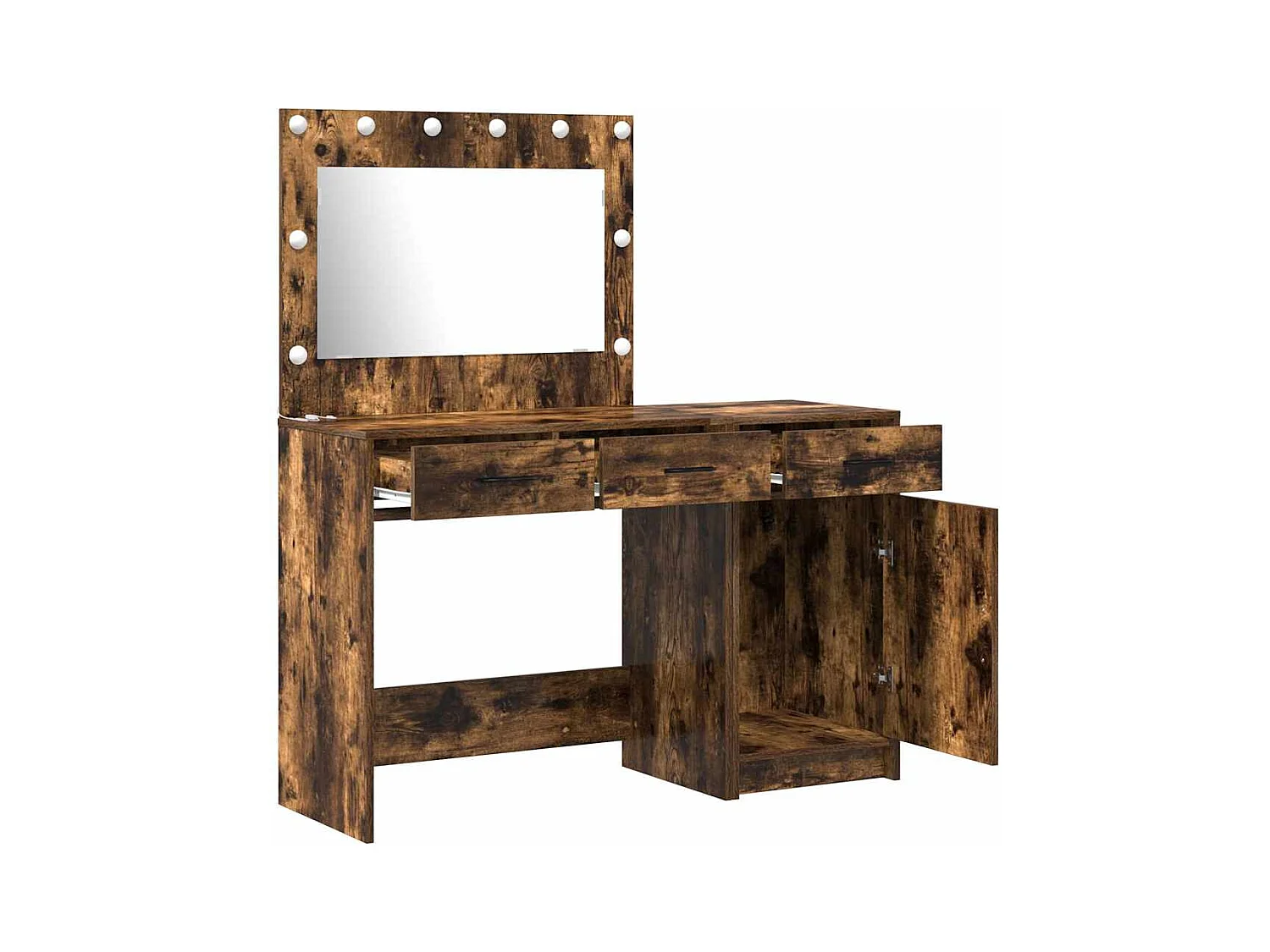 Table de Toilette avec tiroir 2 pcs Marron 40 x 41 x 75 cm