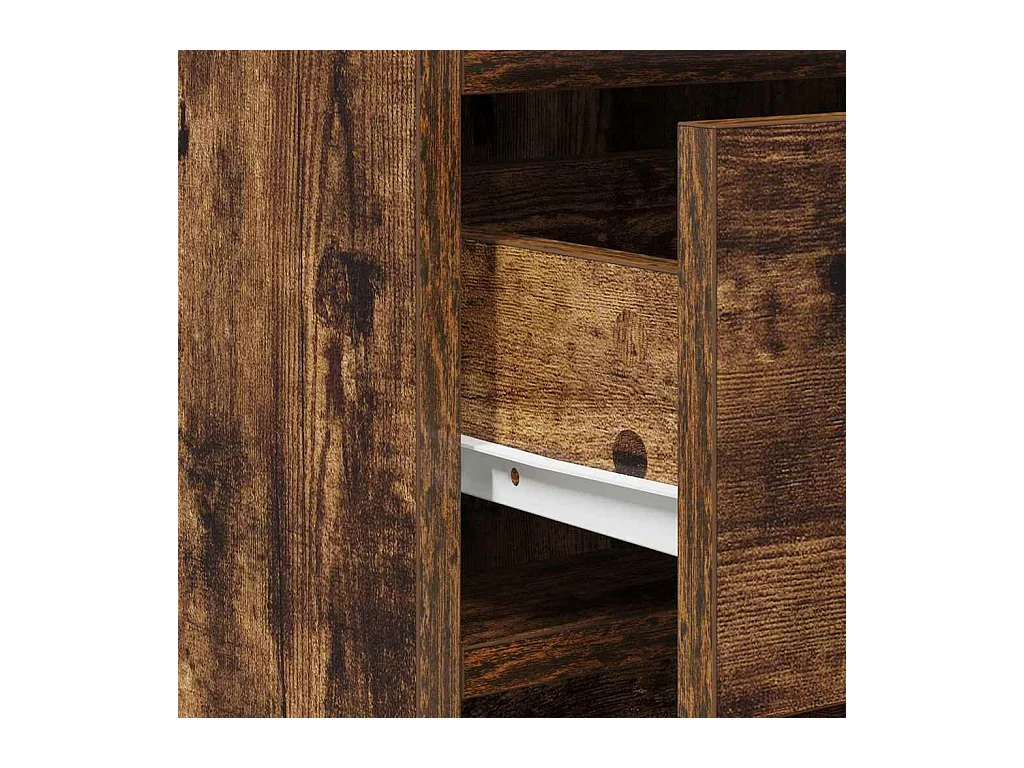 Table de Toilette avec tiroir 2 pcs Marron 40 x 41 x 75 cm