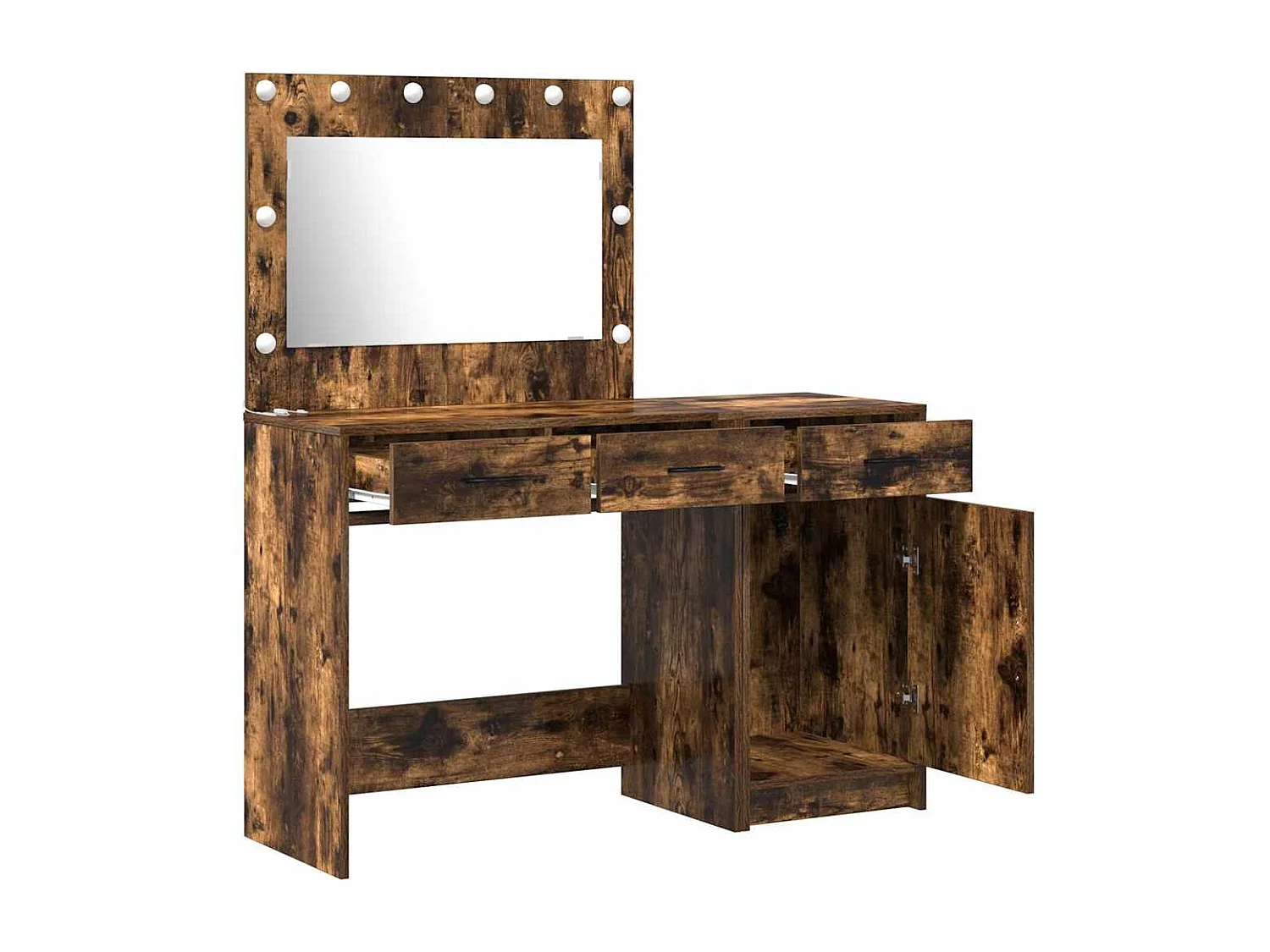 Table de Toilette avec tiroir 2 pcs Marron 40 x 41 x 75 cm