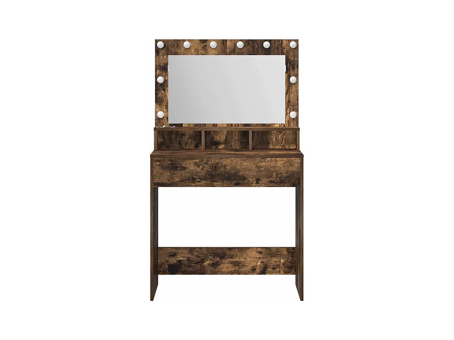 Coiffeuse Chêne fumé 79 x 41 x 135 cm Bois d'ingénierie