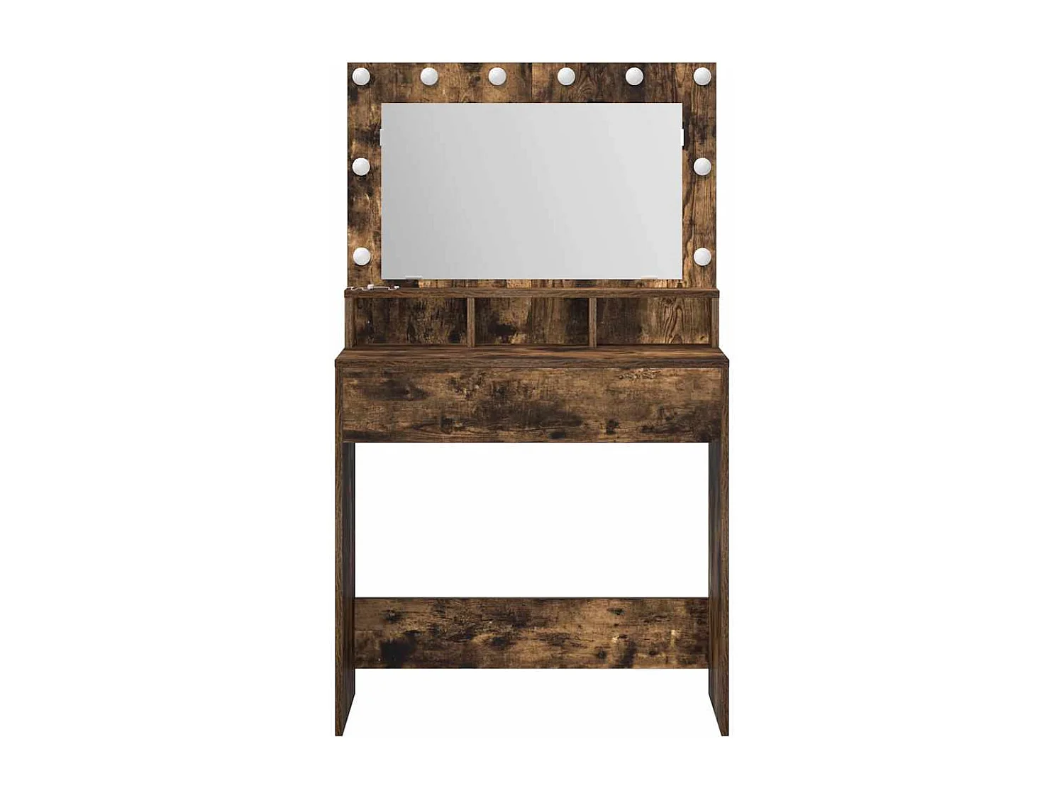 Coiffeuse Chêne fumé 79 x 41 x 135 cm Bois d'ingénierie