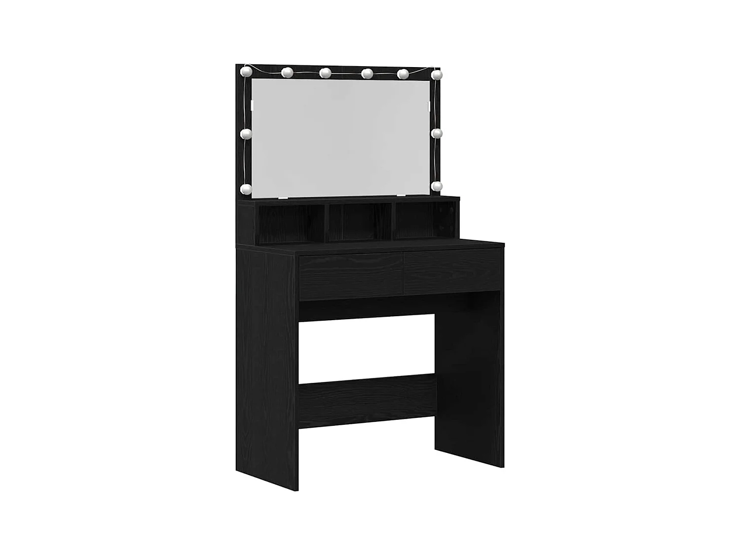 Table de Toilette avec tiroir Chêne noir 80 x 41 x 134.5 cm