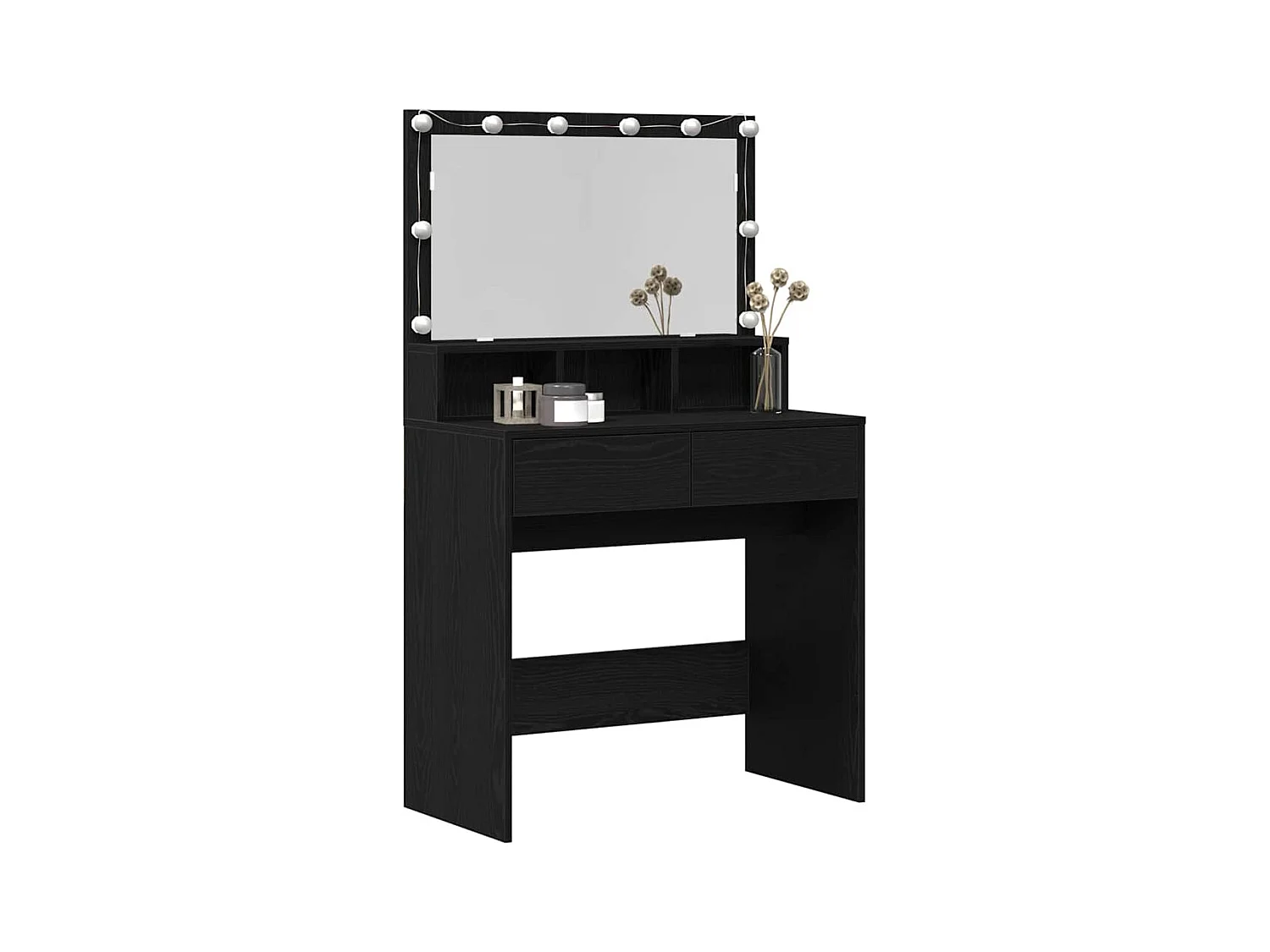 Table de Toilette avec tiroir Chêne noir 80 x 41 x 134.5 cm