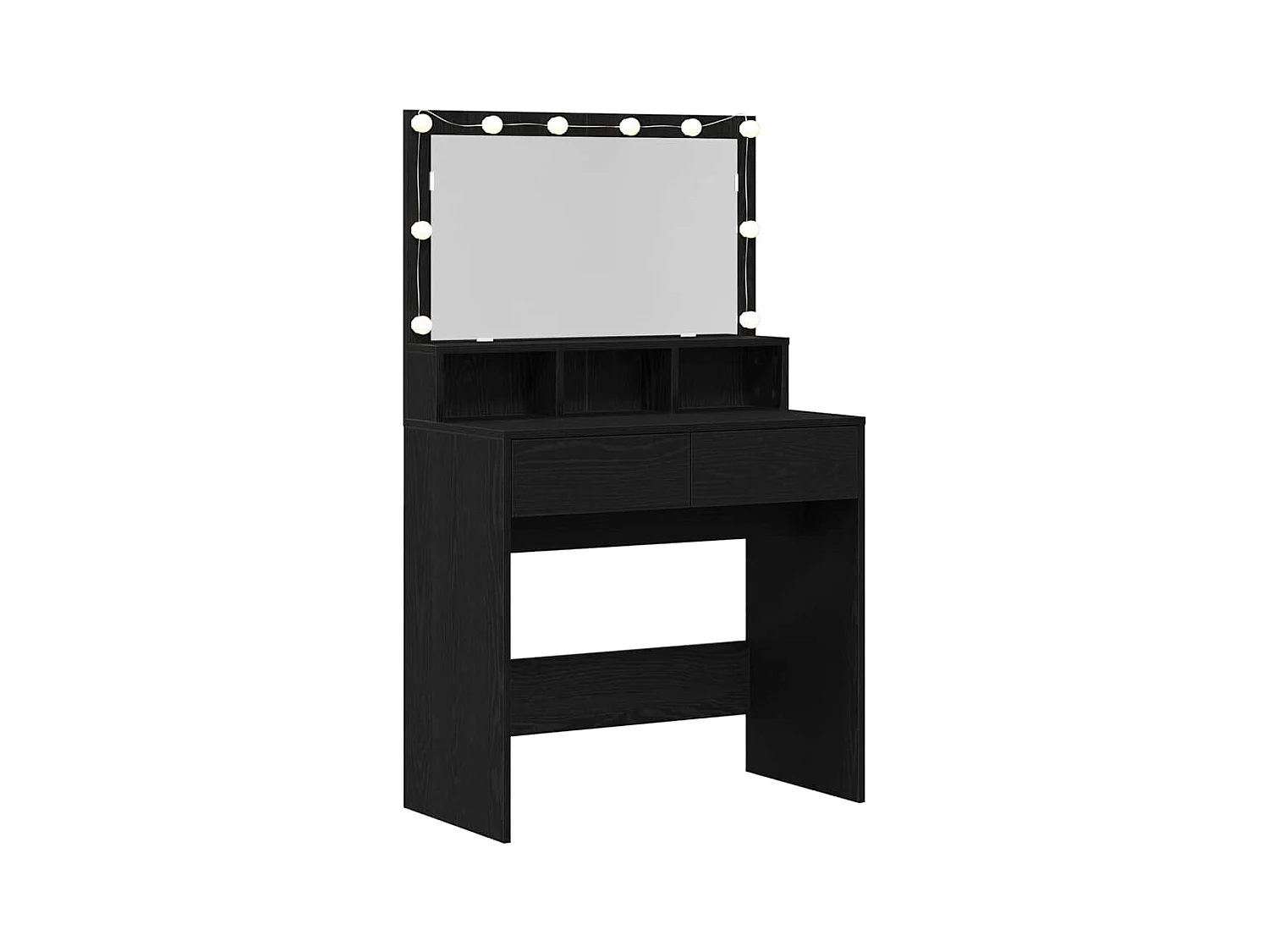 Table de Toilette avec tiroir Chêne noir 80 x 41 x 134.5 cm