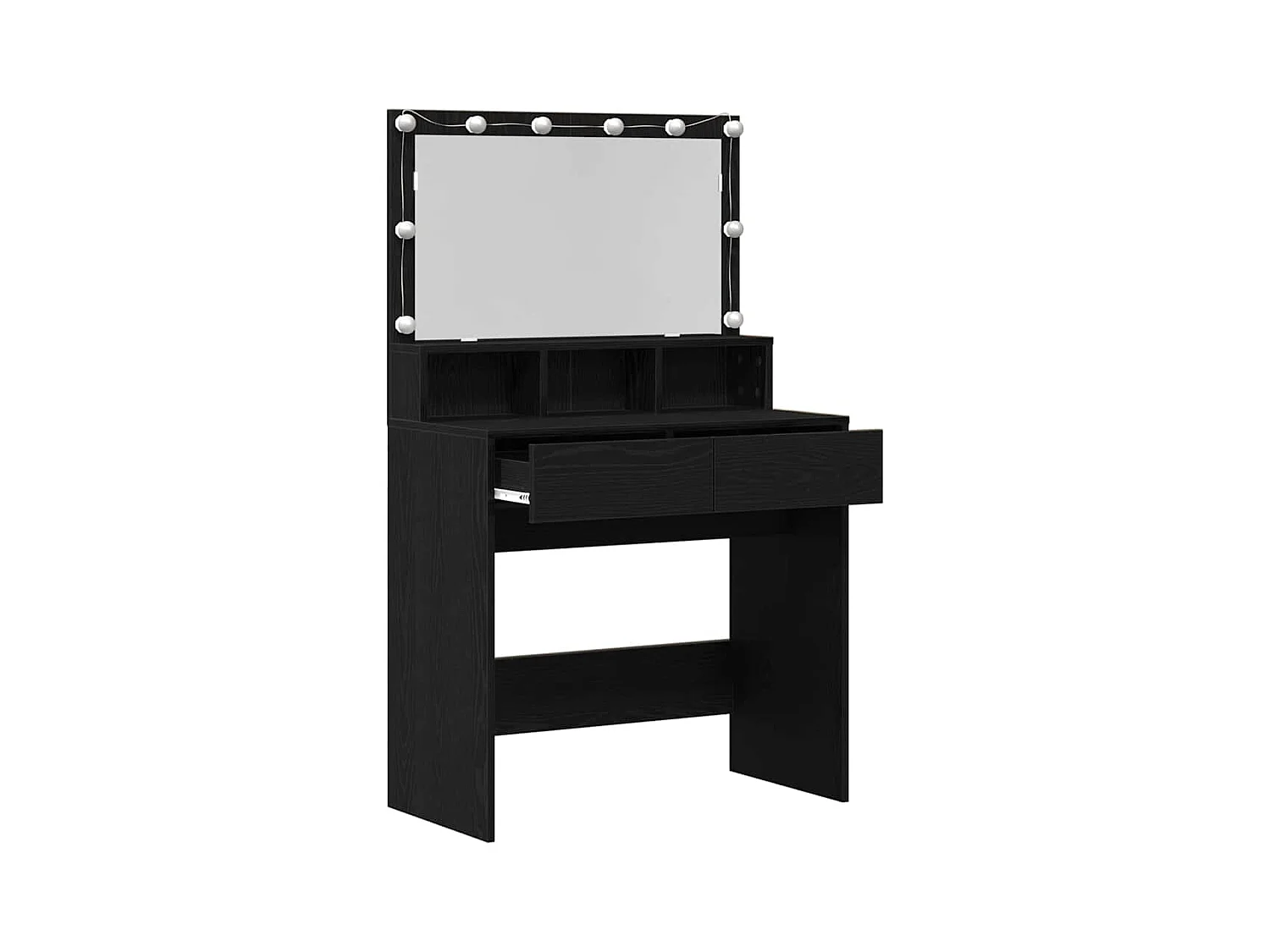 Table de Toilette avec tiroir Chêne noir 80 x 41 x 134.5 cm