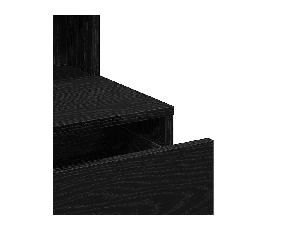 Table de Toilette avec tiroir Chêne noir 80 x 41 x 134.5 cm