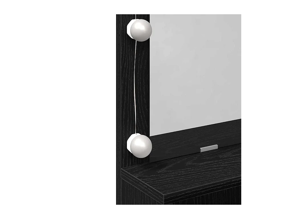 Table de Toilette avec tiroir Chêne noir 80 x 41 x 134.5 cm