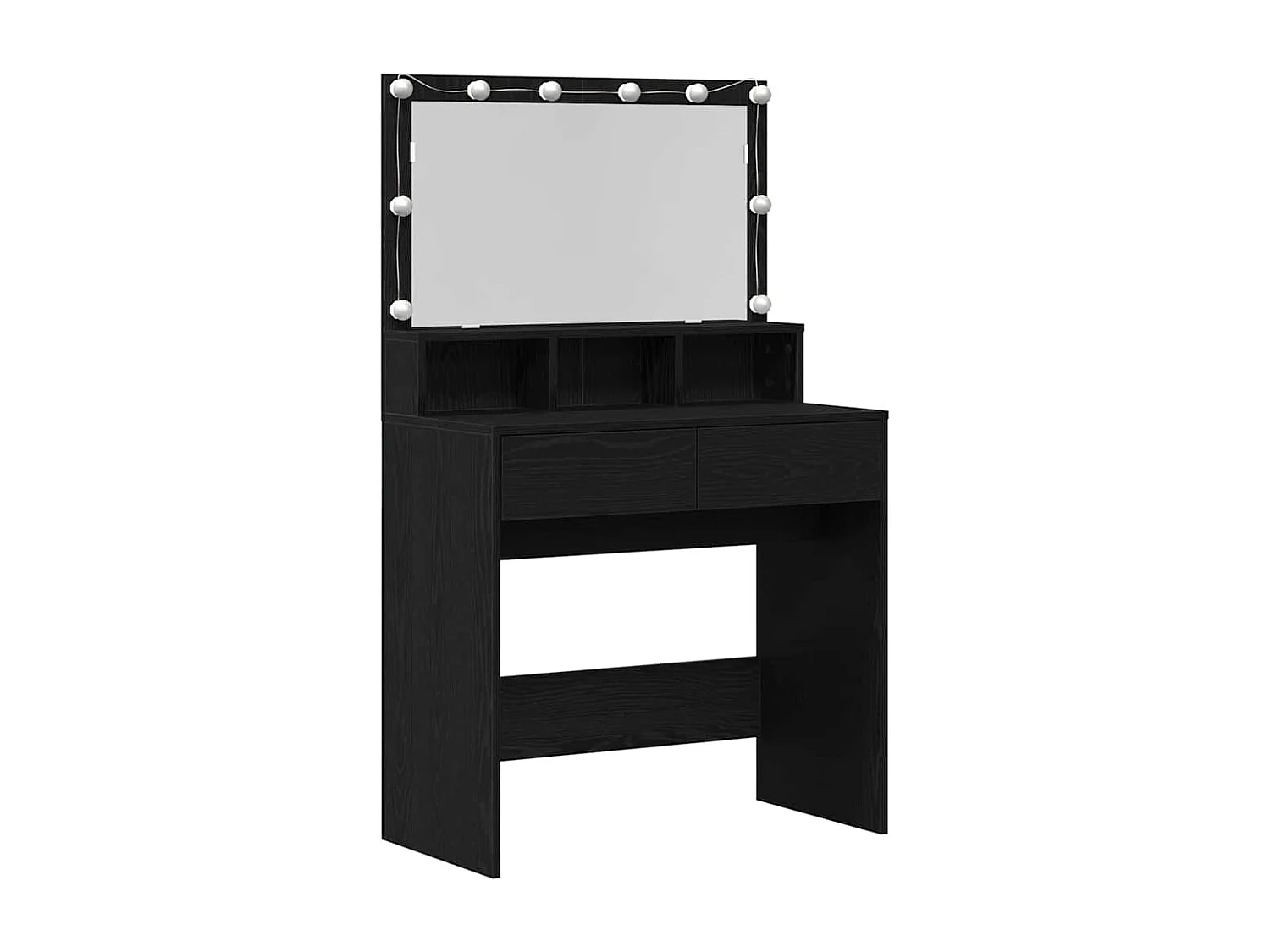 Table de Toilette avec tiroir Chêne noir 80 x 41 x 134.5 cm