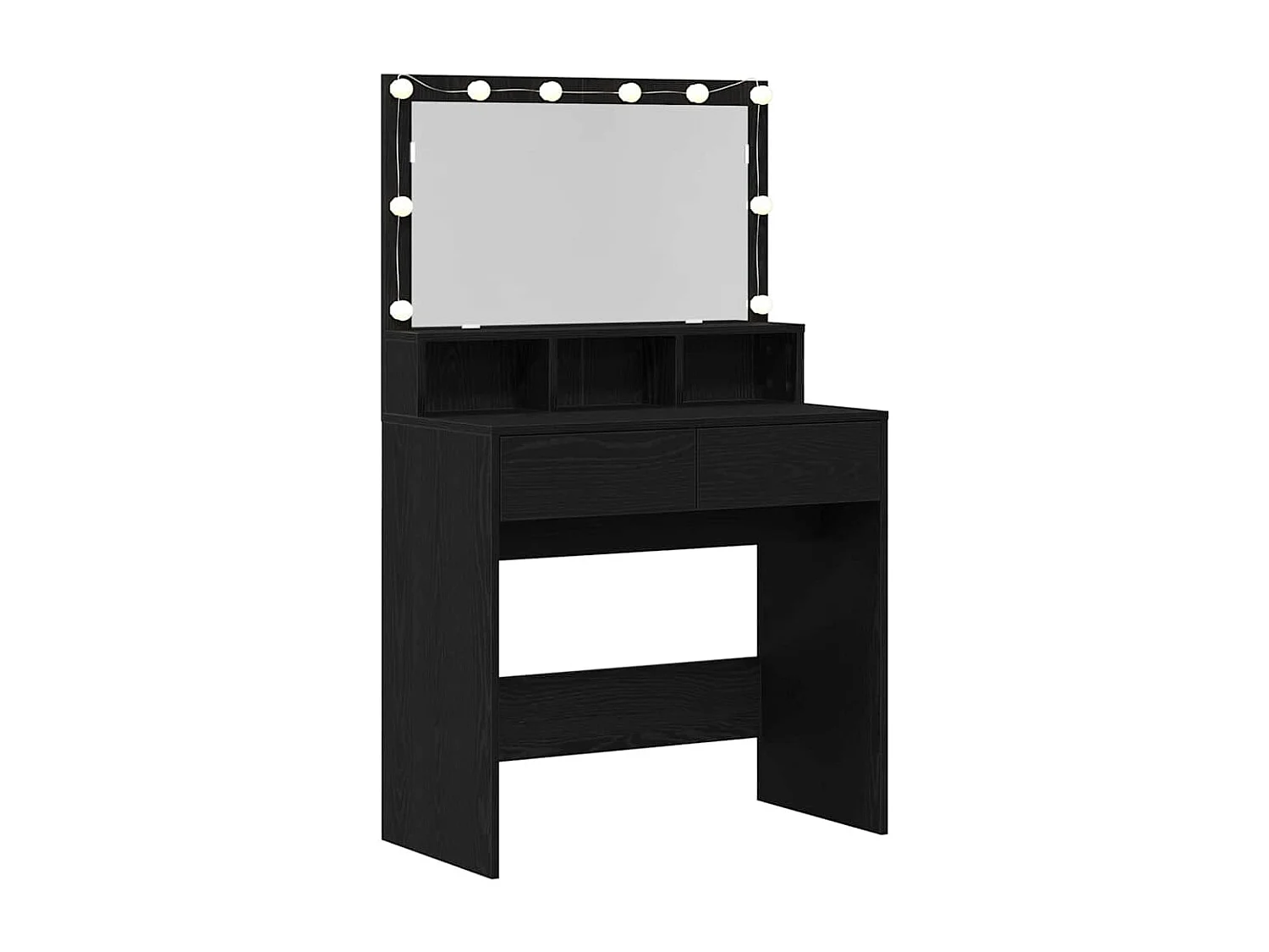 Table de Toilette avec tiroir Chêne noir 80 x 41 x 134.5 cm