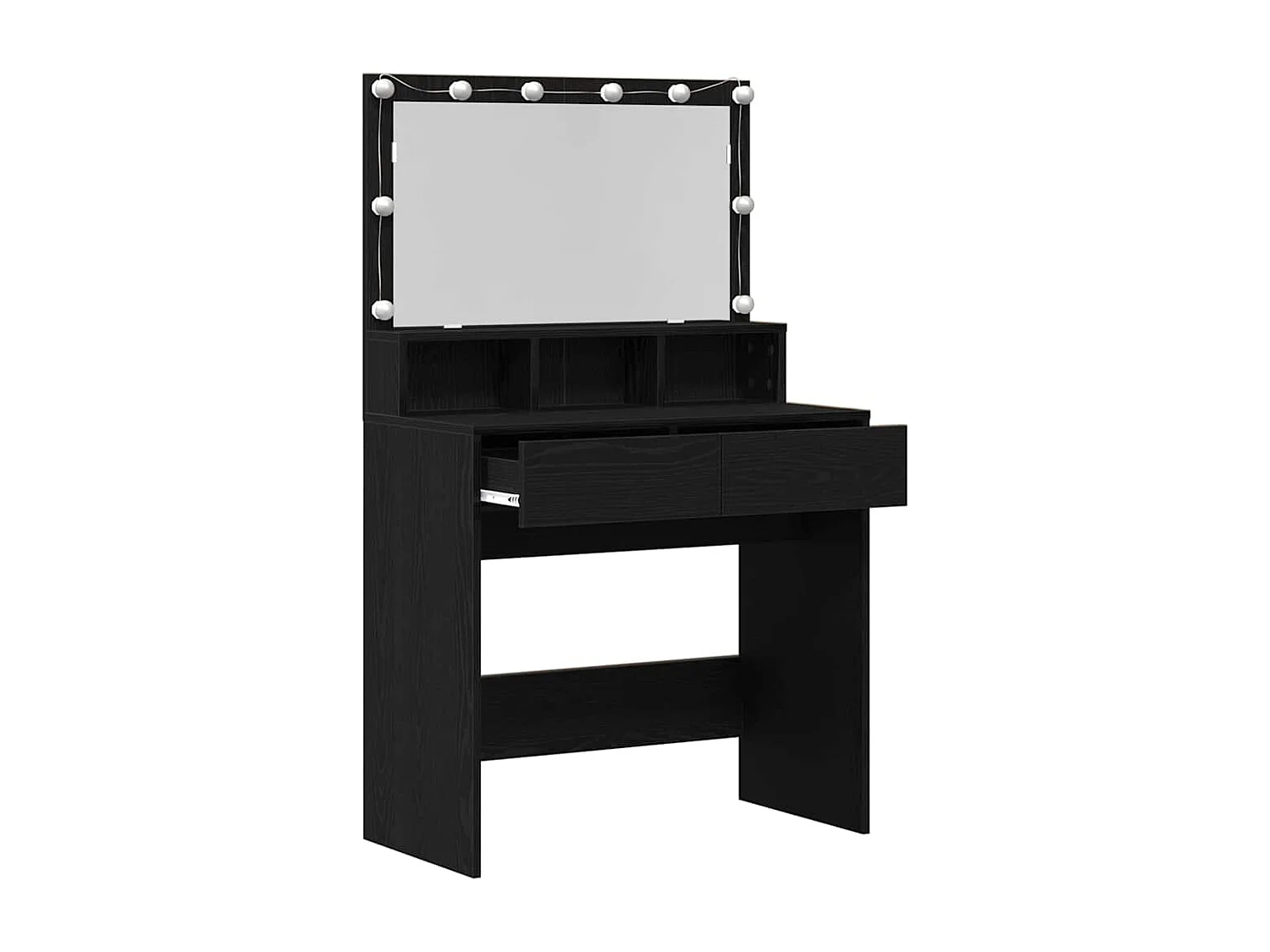 Table de Toilette avec tiroir Chêne noir 80 x 41 x 134.5 cm