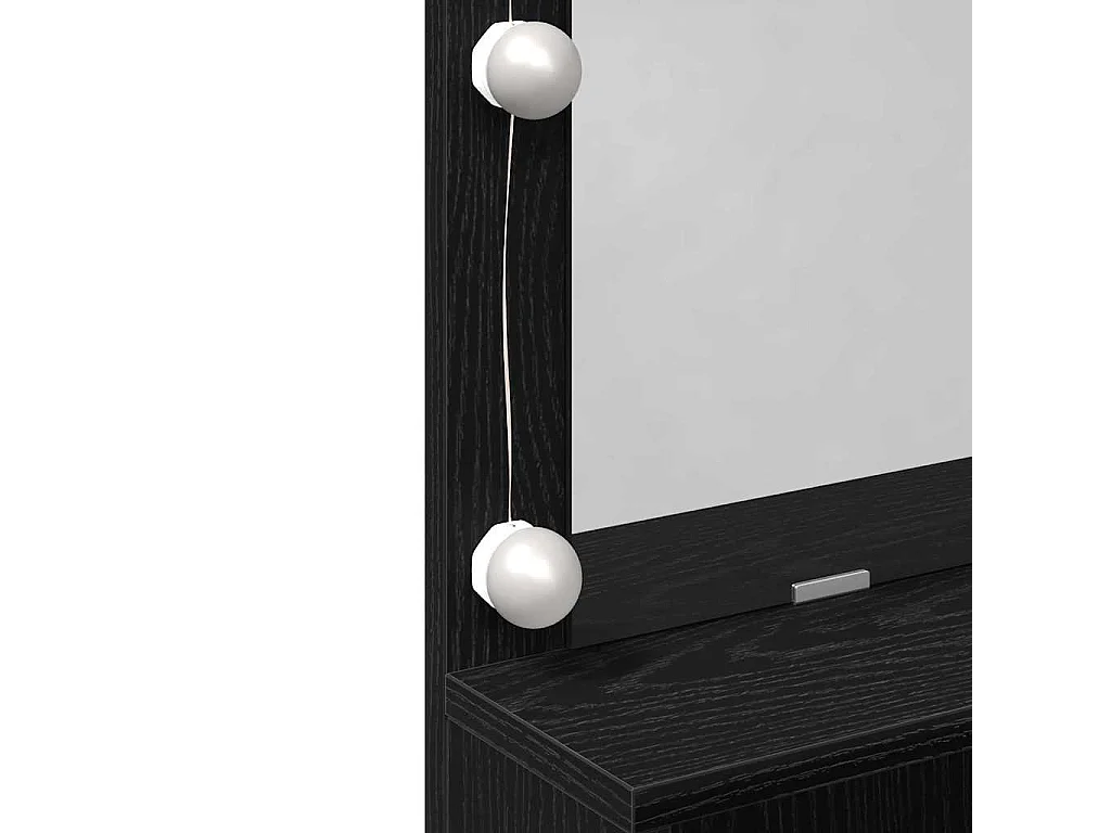 Table de Toilette avec tiroir Chêne noir 80 x 41 x 134.5 cm