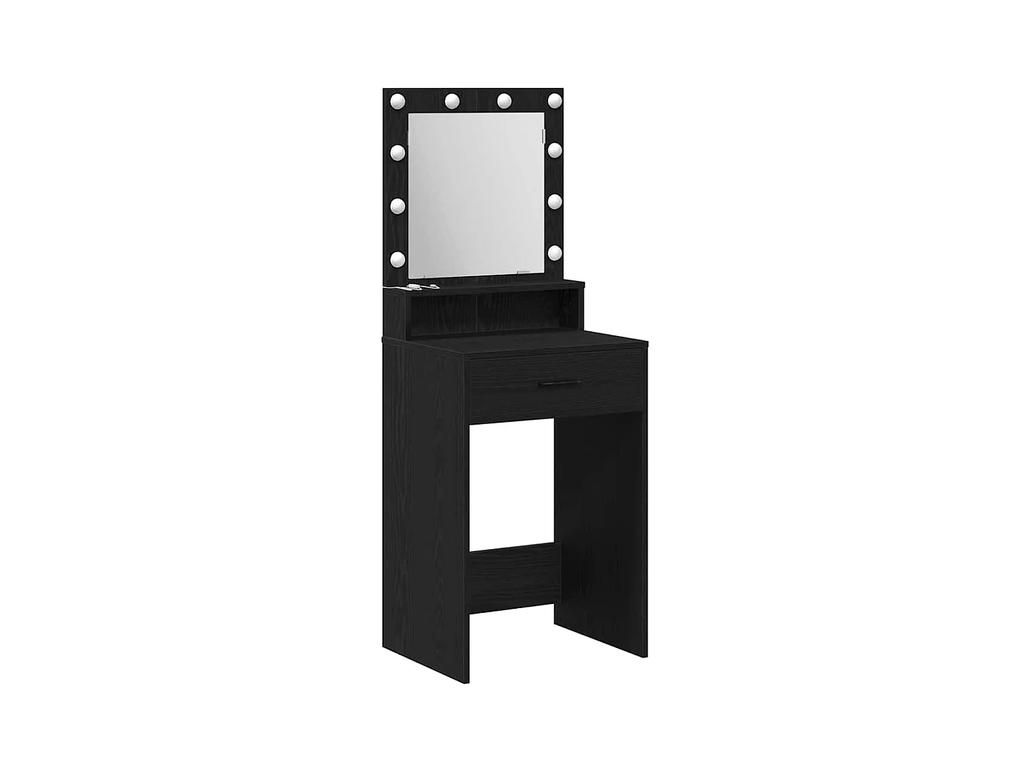 Coiffeuse Chêne noir 50 x 41 x 135 cm Bois d'ingénierie