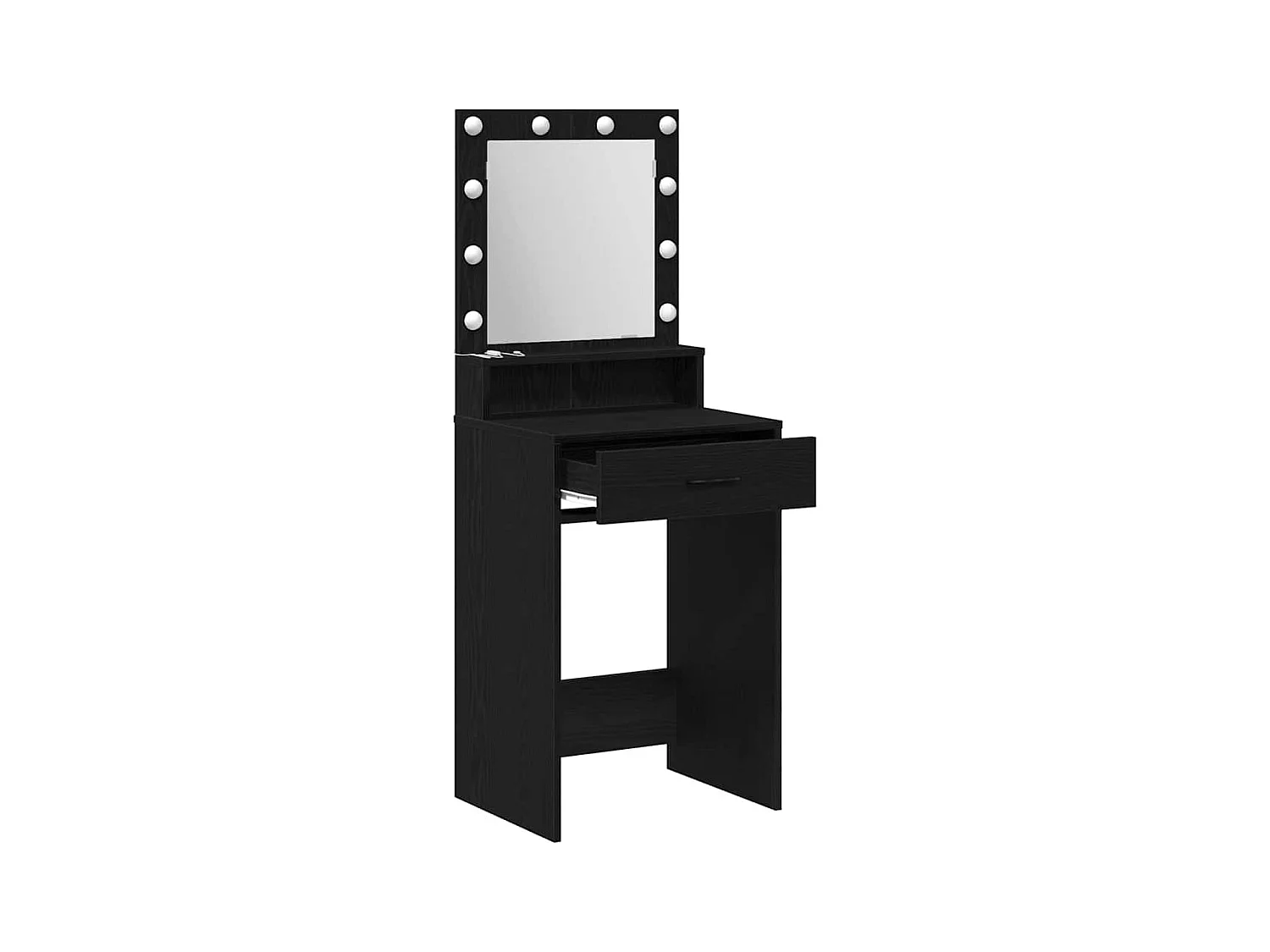 Coiffeuse Chêne noir 50 x 41 x 135 cm Bois d'ingénierie