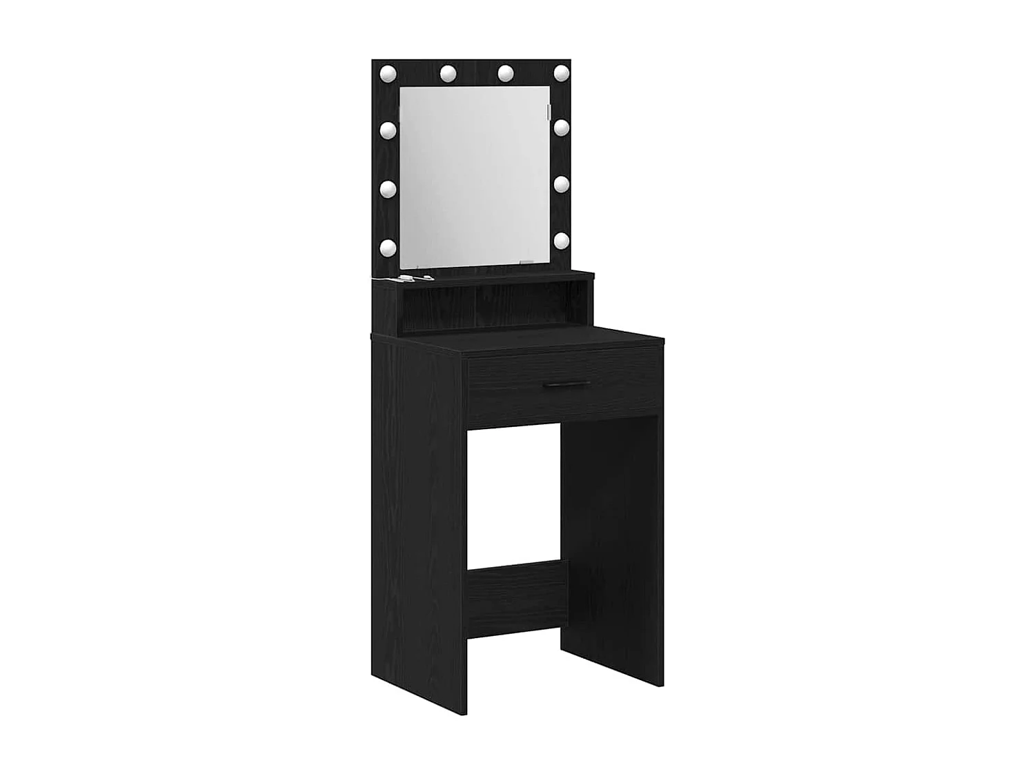 Coiffeuse Chêne noir 50 x 41 x 135 cm Bois d'ingénierie