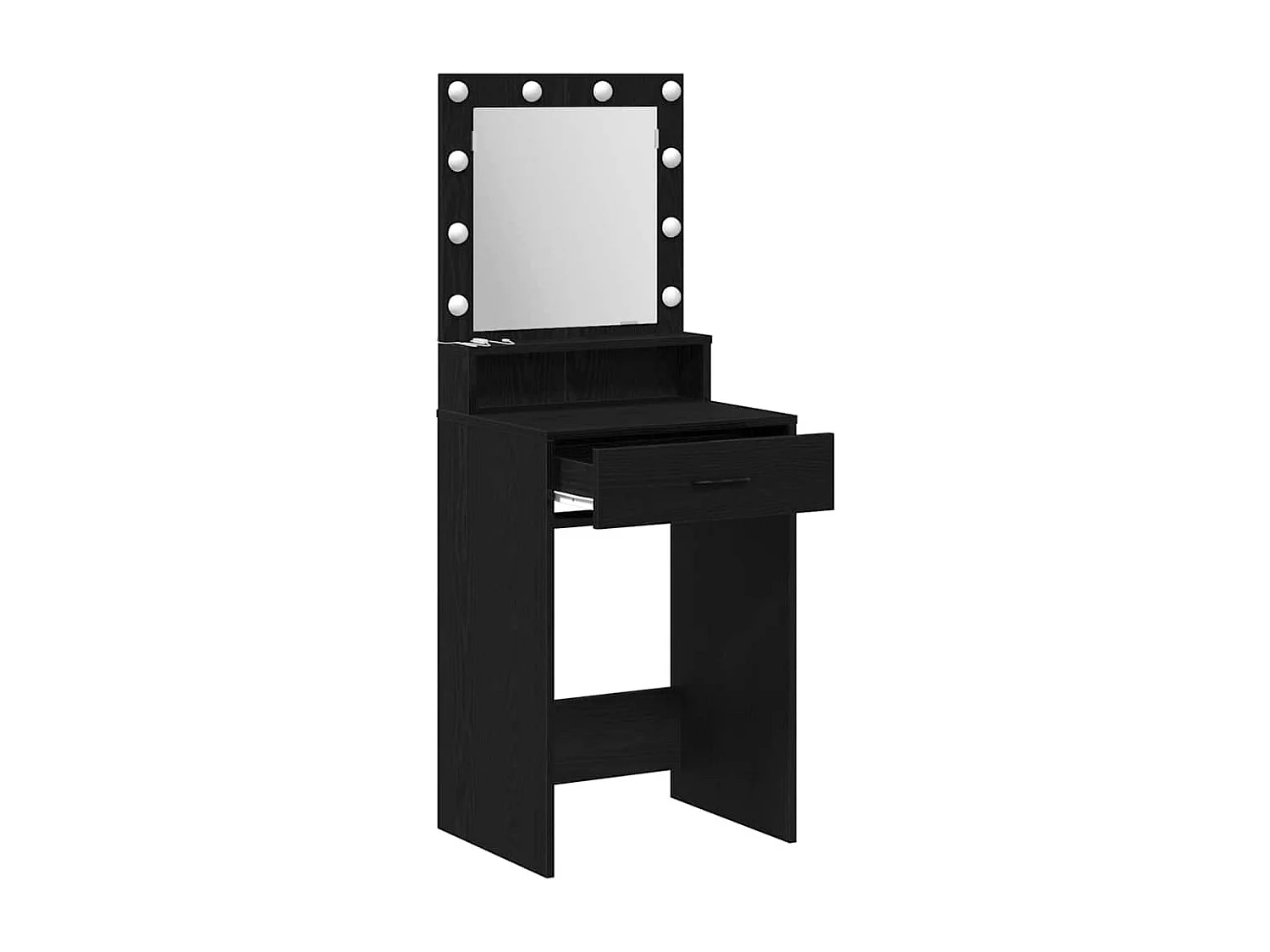 Coiffeuse Chêne noir 50 x 41 x 135 cm Bois d'ingénierie