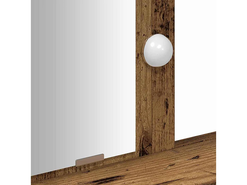 Bruine kaptafel 100 x 41 x 140 cm bewerkt hout