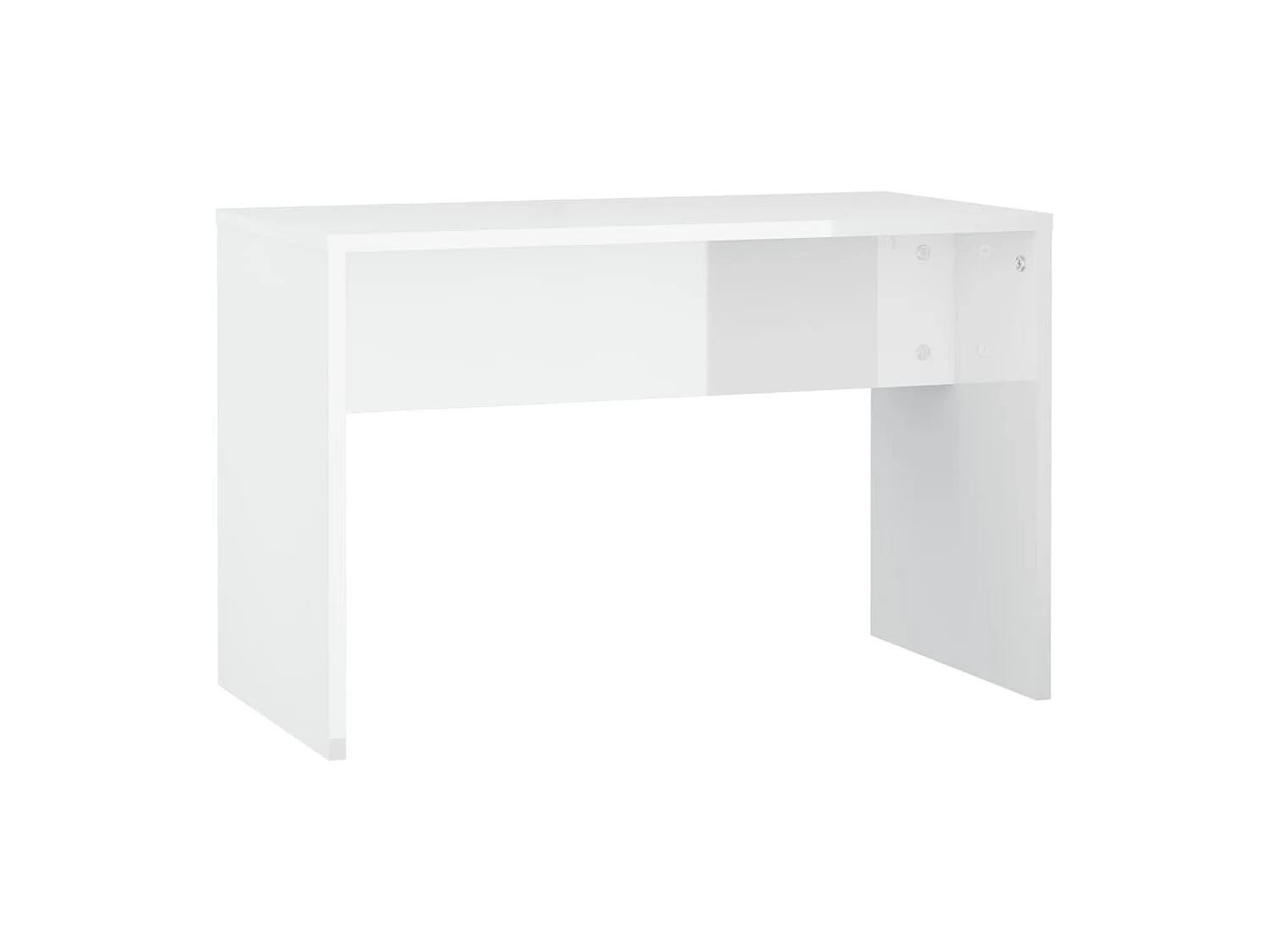 Conjunto de tocador LED de madera de ingeniería blanca brillante