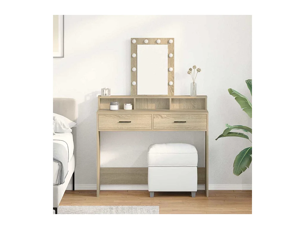 Tocador marrón 100 x 41 x 140 cm Madera de ingeniería