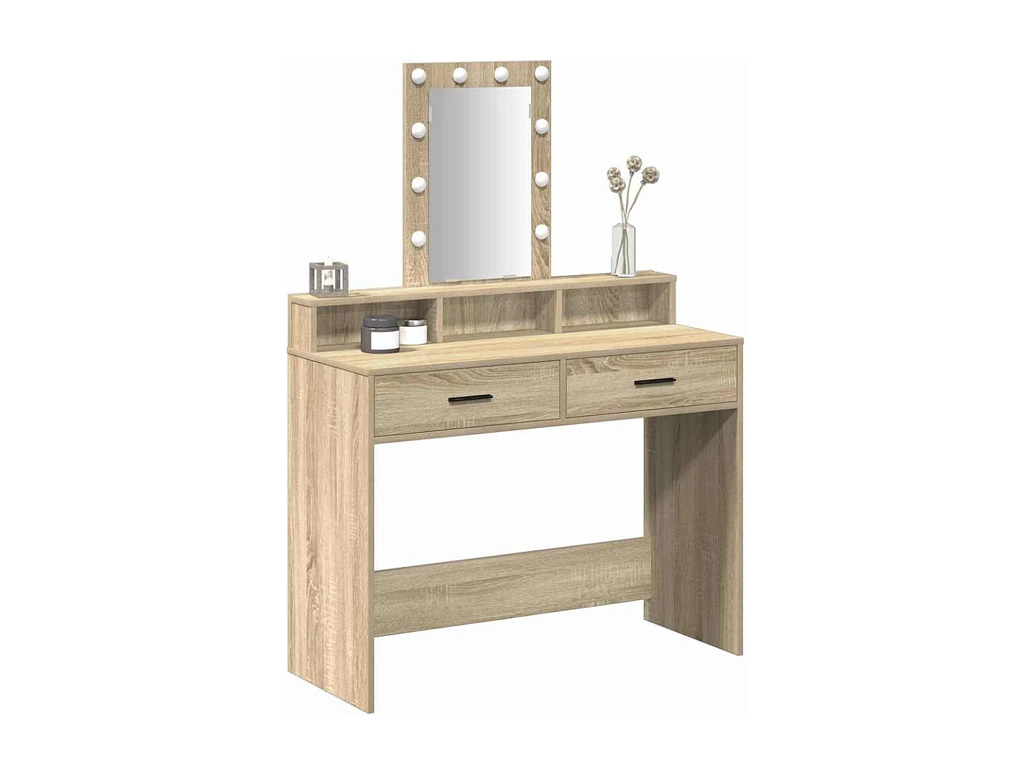 Tocador marrón 100 x 41 x 140 cm Madera de ingeniería