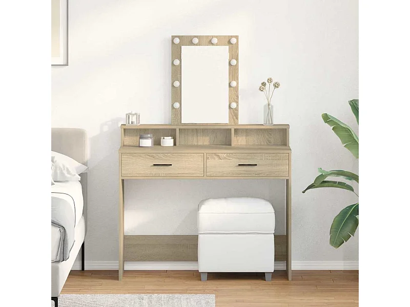 Table de Toilette Marron 100 x 41 x 140 cm Bois d'ingénierie